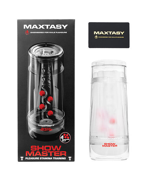 image of product,Maxtasy Show Master Non-Realistic Stroker - Clear - SEXYEONE