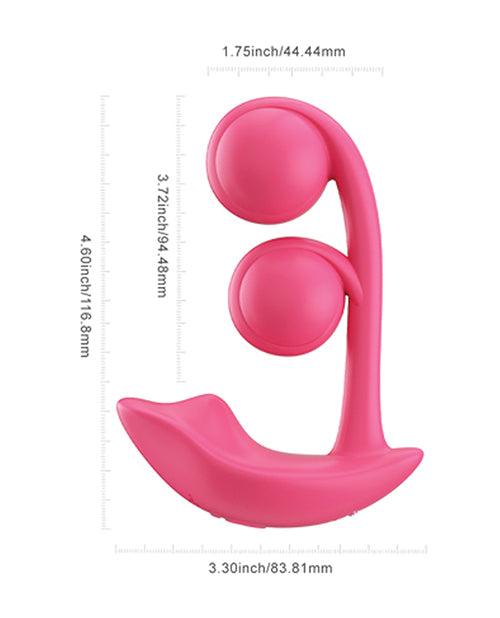 image of product,Melody Twin Balls Clit & G-Spot Vibrator - Pink - SEXYEONE