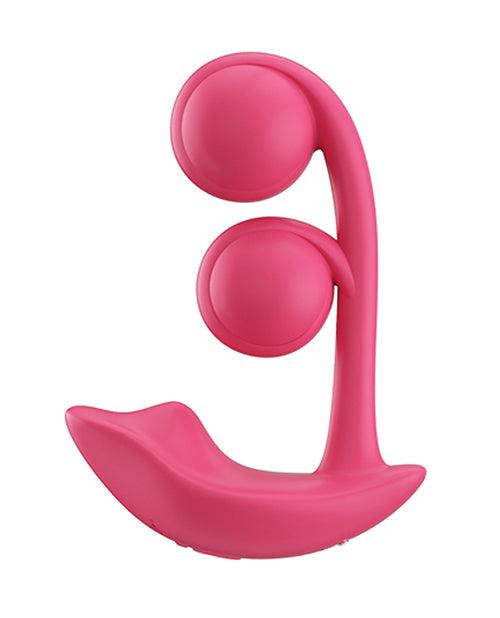 image of product,Melody Twin Balls Clit & G-Spot Vibrator - Pink - SEXYEONE