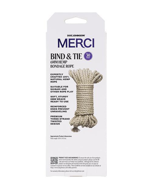 image of product,Merci Bind & Tie Hemp Bondage Rope - Ft - SEXYEONE