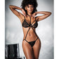Mesh & Lace Two In One Teddy W/detachable Skirt Black - SEXYEONE