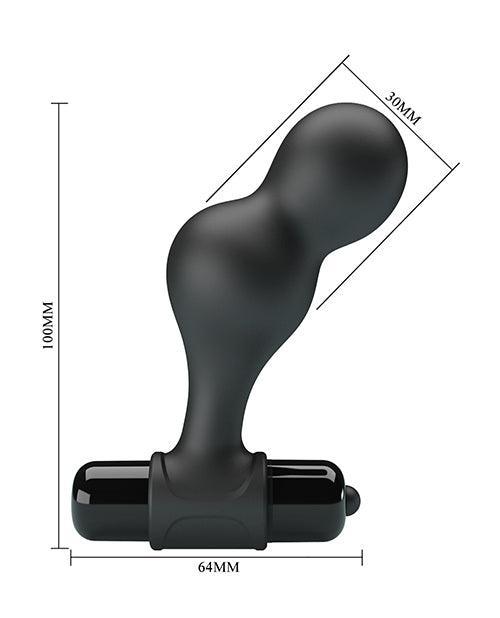 image of product,Mr. Play Silicone Anal Vibro Plug - Black - SEXYEONE