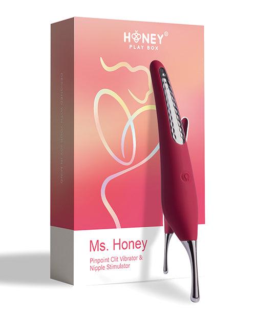 Ms. Honey Pinpoint Clit Vibrator & Nipple Stimulator - Red Wine - SEXYEONE
