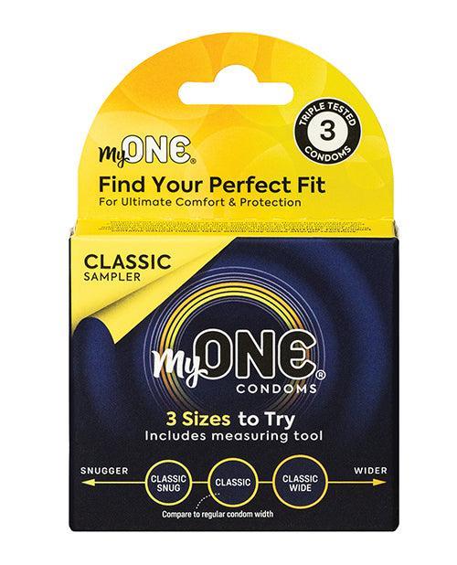 image of product,My One Classic Sampler Condoms - Pack of 3 - SEXYEONE