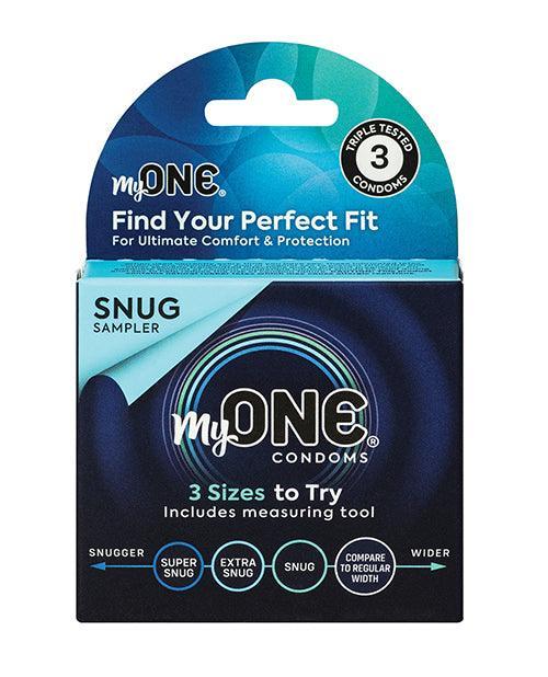 image of product,My One Snug Sampler Condoms - Pack of 3 - SEXYEONE