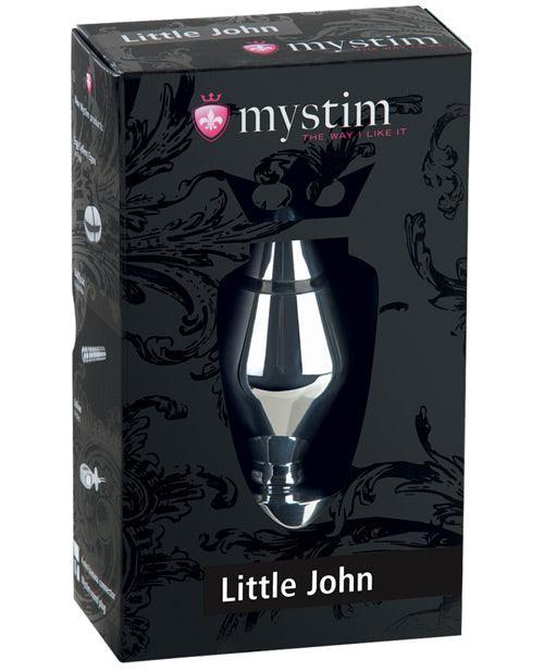 product image, Mystim Little John Buttplug Small Aluminum - Silver - SEXYEONE