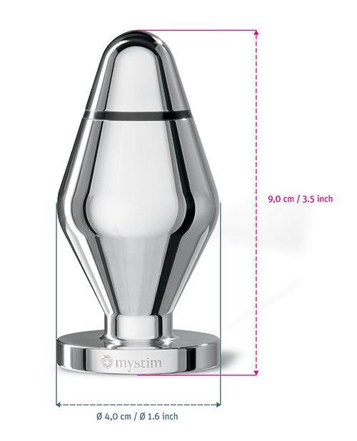 Mystim Little John Buttplug Small Aluminum - Silver - SEXYEONE