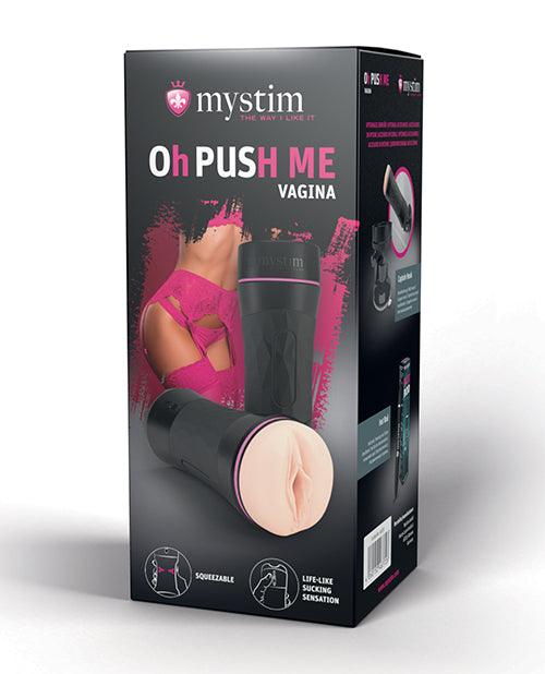 product image,Mystim Oh-pushme Vagina - Black - SEXYEONE