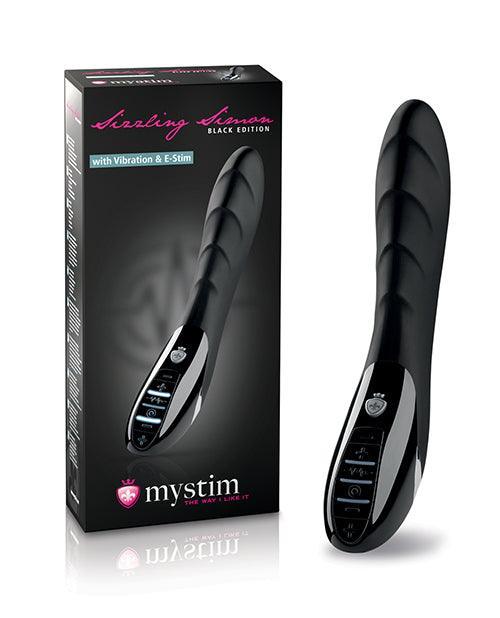 image of product,Mystim Sizzling Simon eStim Vibrator Black Edition - Black - SEXYEONE