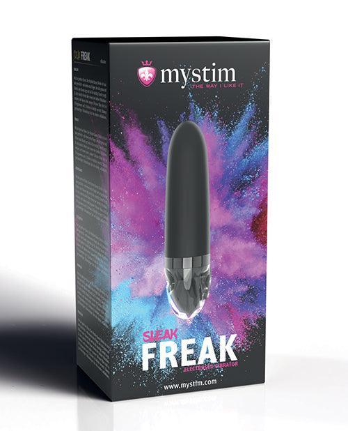 product image, Mystim Sleak Freak eStim Straight Vibrator - Black - SEXYEONE