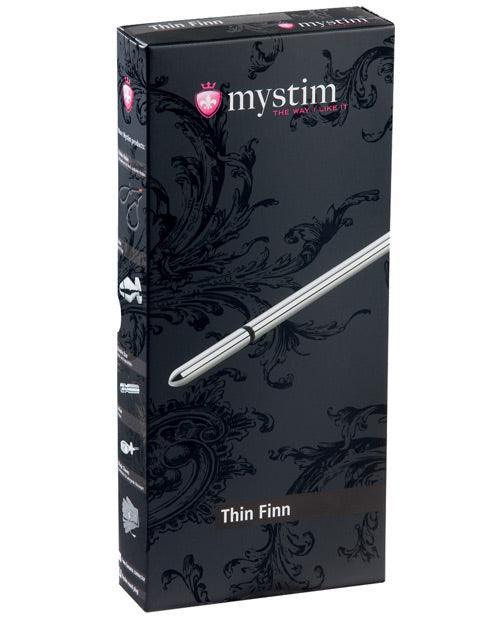 product image, Mystim Thin Finn eStim Urethral Sound - Silver - SEXYEONE