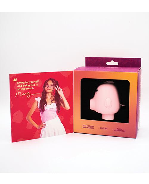 image of product,Natalie's Toy Box Kawaii Kiss Clit Flicker & Air Stimulator - Pink - SEXYEONE