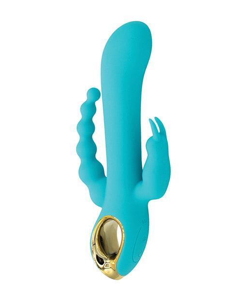 product image, Natalie's Toy Box Mighty Magic Clit, G-Spot & Anal Vibrator - Aqua - SEXYEONE