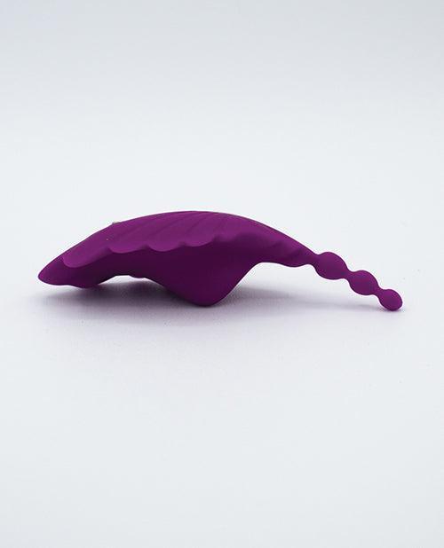 Natalie's Toy Box Shell Yeah! Remote Controlled Wearable Panty Vibrator - Purple - SEXYEONE