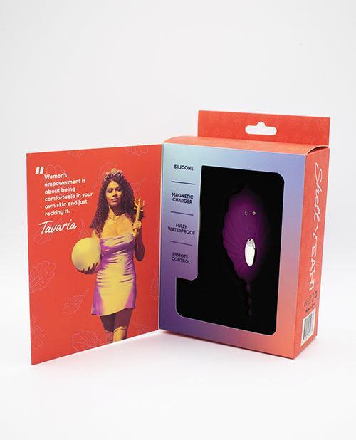 image of product,Natalie's Toy Box Shell Yeah! Remote Controlled Wearable Panty Vibrator - Purple - SEXYEONE