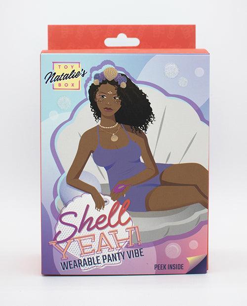 Natalie's Toy Box Shell Yeah! Remote Controlled Wearable Panty Vibrator - Purple - SEXYEONE