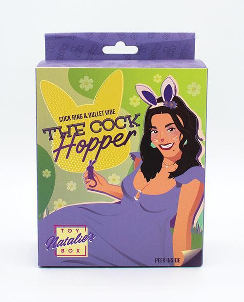 image of product,Natalie's Toy Box The Cock Hopper Cock Ring & Bullet Vibrator - Purple - SEXYEONE