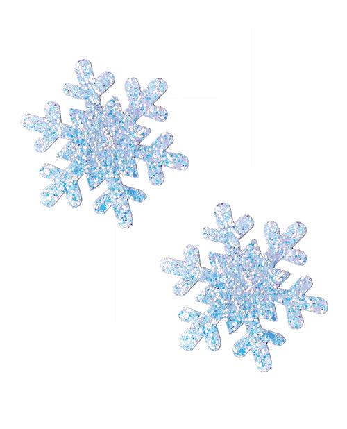 image of product,Neva Nude Glitter Snowflake Pasties - O/s - SEXYEONE