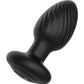 Nexus Tornado Rotating & Vibrating Large Butt Plug w/Remote - Black - SEXYEONE