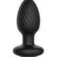 Nexus Tornado Rotating & Vibrating Large Butt Plug w/Remote - Black - SEXYEONE