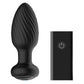 Nexus Tornado Rotating & Vibrating Medium Butt Plug w/Remote - Black - SEXYEONE