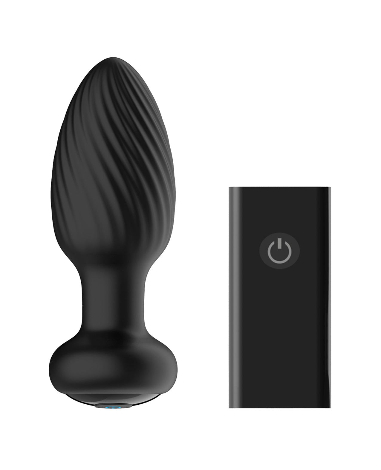 image of product,Nexus Tornado Rotating & Vibrating Medium Butt Plug w/Remote - Black - SEXYEONE