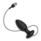 Nexus Tornado Rotating & Vibrating Medium Butt Plug w/Remote - Black - SEXYEONE