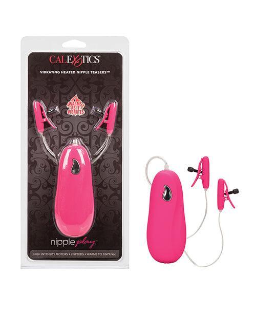 product image, Nipple Play Vibrating Heated Nipple Teasers - Pink - SEXYEONE