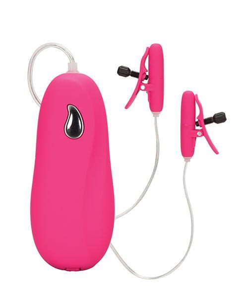 image of product,Nipple Play Vibrating Heated Nipple Teasers - Pink - SEXYEONE