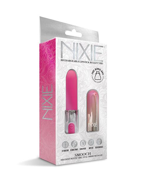 image of product,Nixie Smooch Rechargeable Lipstick Vibrator - SEXYEONE