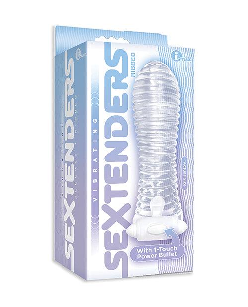 product image, NO ETA The 9's Vibrating Sextenders Ribbed Sleeve - SEXYEONE
