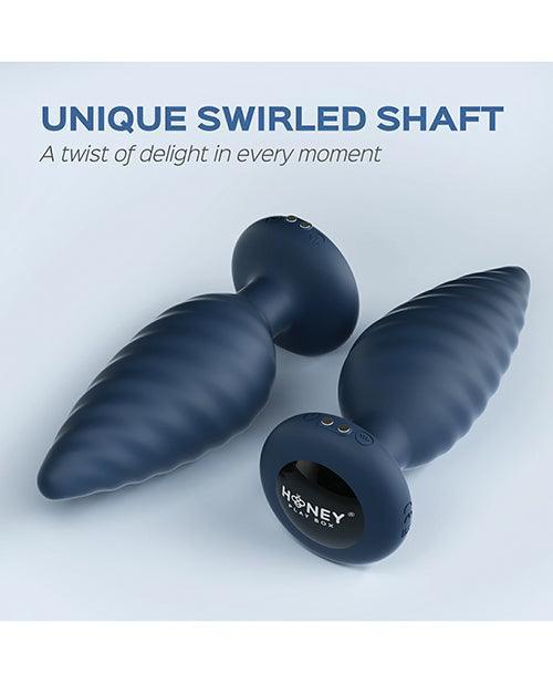 image of product,Noah App-Controlled Rotating Butt Plug - Navy Blue - SEXYEONE