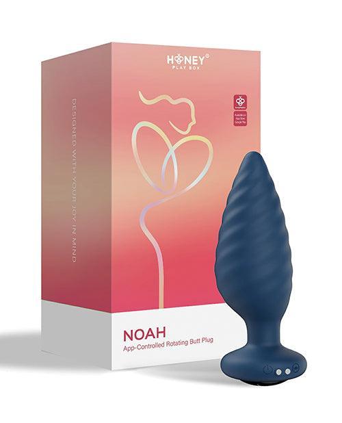 image of product,Noah App-Controlled Rotating Butt Plug - Navy Blue - SEXYEONE