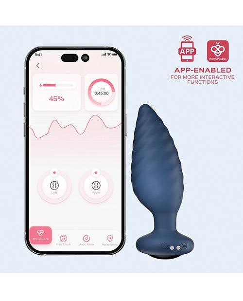 image of product,Noah App-Controlled Rotating Butt Plug - Navy Blue - SEXYEONE