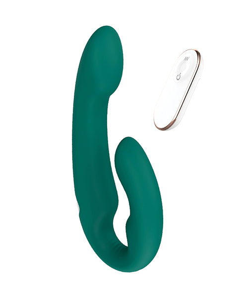 image of product,Nobu Arke Strapless Strap On - Emerald - SEXYEONE