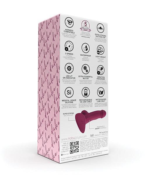 image of product,Nobu Duke Vibrating Dong - Raspberry - SEXYEONE