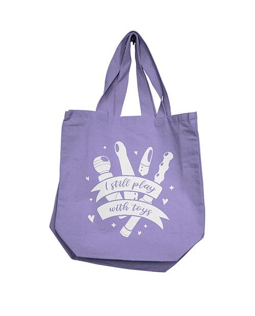 product image, Nobu I Still Play With Toys Reusable Tote - Lilac - SEXYEONE