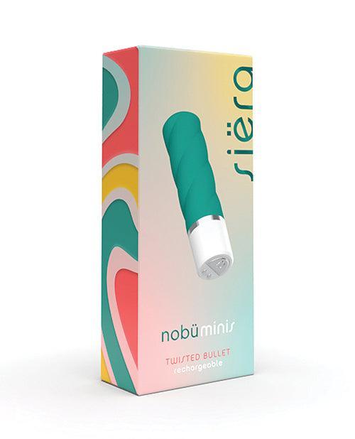 image of product,Nobu Mini Siera Twisted Bullet - Teal - SEXYEONE