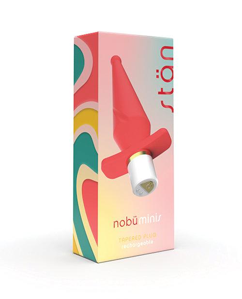 product image,Nobu Mini Stan Tapered Butt Plug - Coral - SEXYEONE