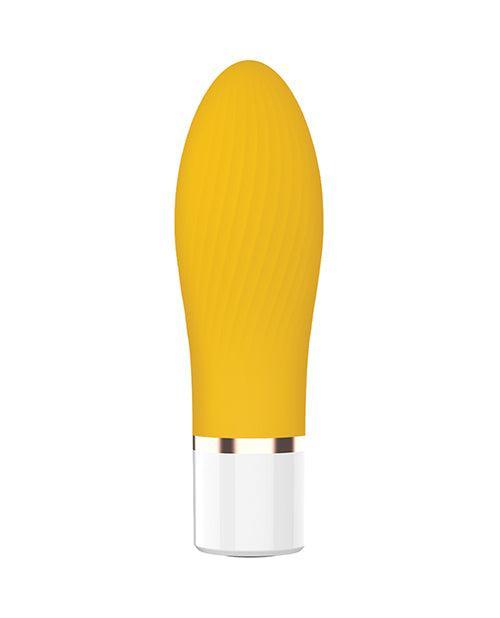 product image, Nobu Mini Suba Ribbed Bullet - Yellow - SEXYEONE