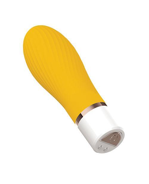 image of product,Nobu Mini Suba Ribbed Bullet - Yellow - SEXYEONE