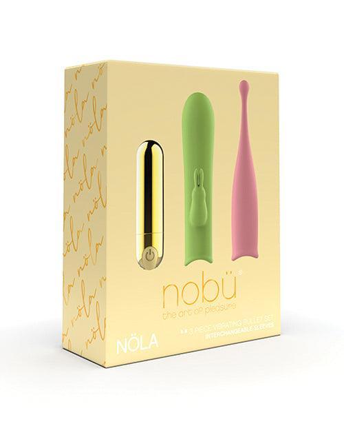 image of product,Nobu Nola Interchangeable Bullet Set - 3 Piece Set - SEXYEONE