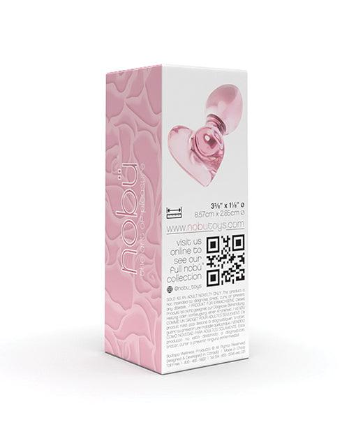 image of product,Nobu Rose Heart Plug - Pink - SEXYEONE