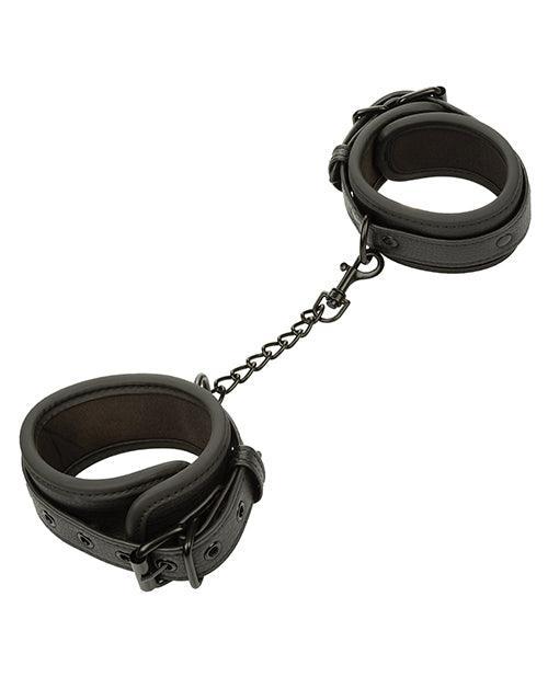 image of product,Nocturnal Collection Adjustable Ankle Cuffs - Black - SEXYEONE