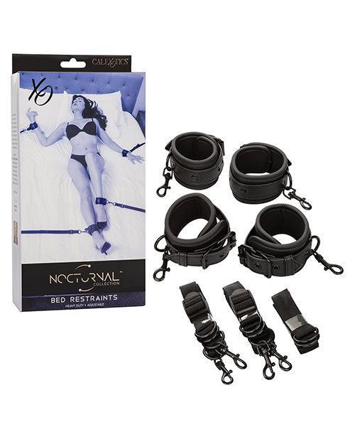 image of product,Nocturnal Collection Adjustable Bed Restraints - Black - SEXYEONE