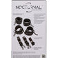 Nocturnal Collection Adjustable Bed Restraints - Black - SEXYEONE