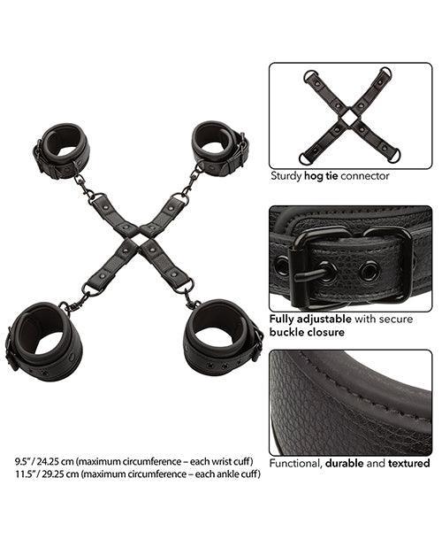 image of product,Nocturnal Collection Adjustable Hog Tie - Black - SEXYEONE