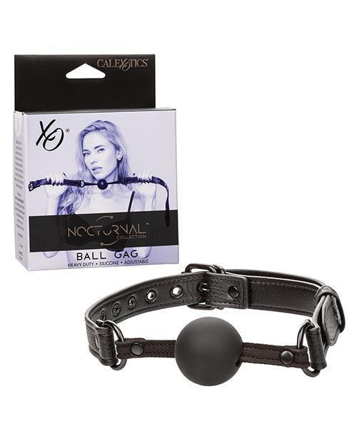 product image, Nocturnal Collection Silicone Ball Gag - Black - SEXYEONE