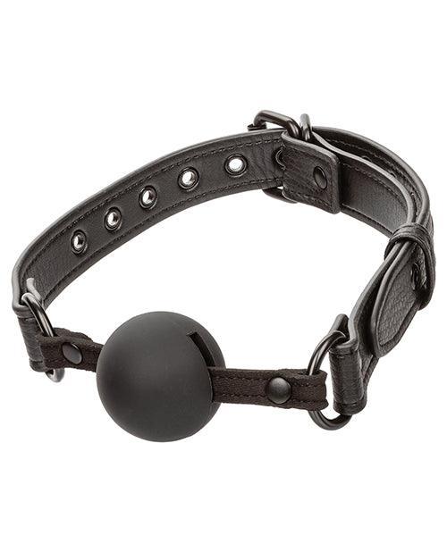 image of product,Nocturnal Collection Silicone Ball Gag - Black - SEXYEONE