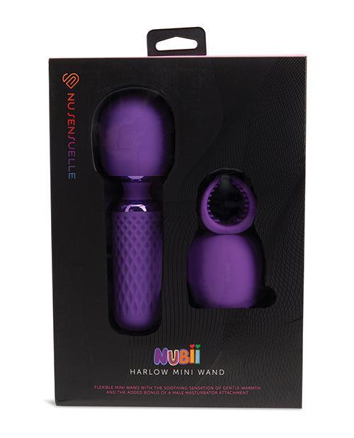 image of product,Nu Sensuelle Harlow Mini Wand w/Masturbator Attachment - SEXYEONE